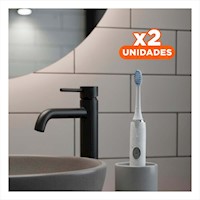 Pack2 Equipo Moderno Electrico Blanco con 2 Cabezales Y+Regalo Sticker